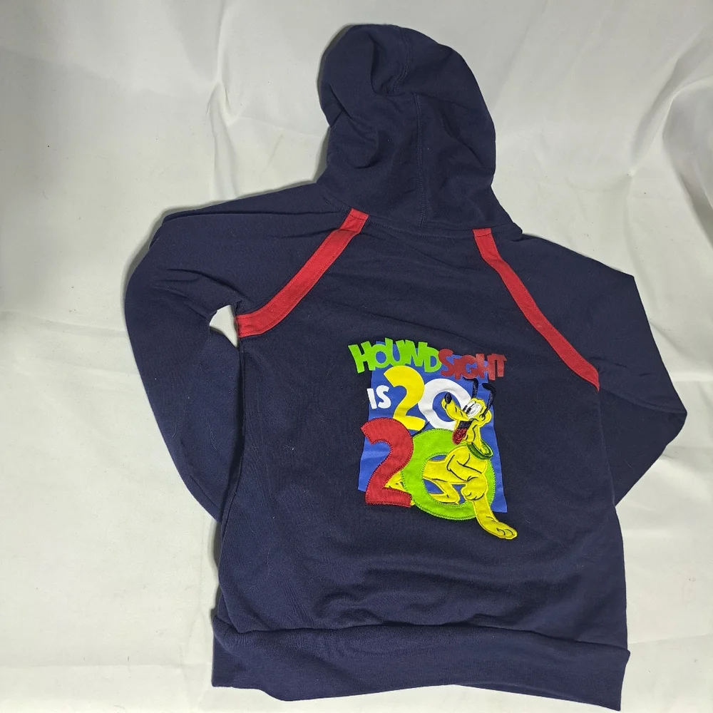 Walt Disney World Kids Small Pullover Hoodie‎ Hindsight 2020 Pluto